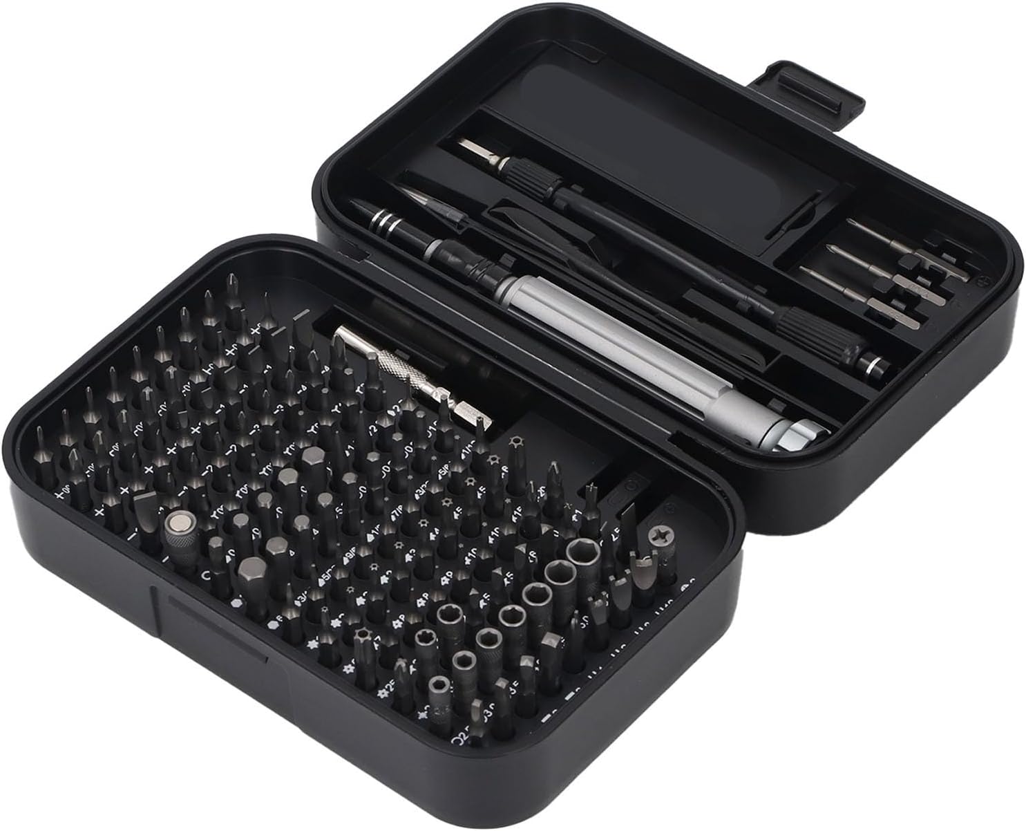 Precise Set Professional Repair Tool Kit 117 Bits 3 Extended Bits with Aluminum Alloy Handle for Electronics Appliances Furniture