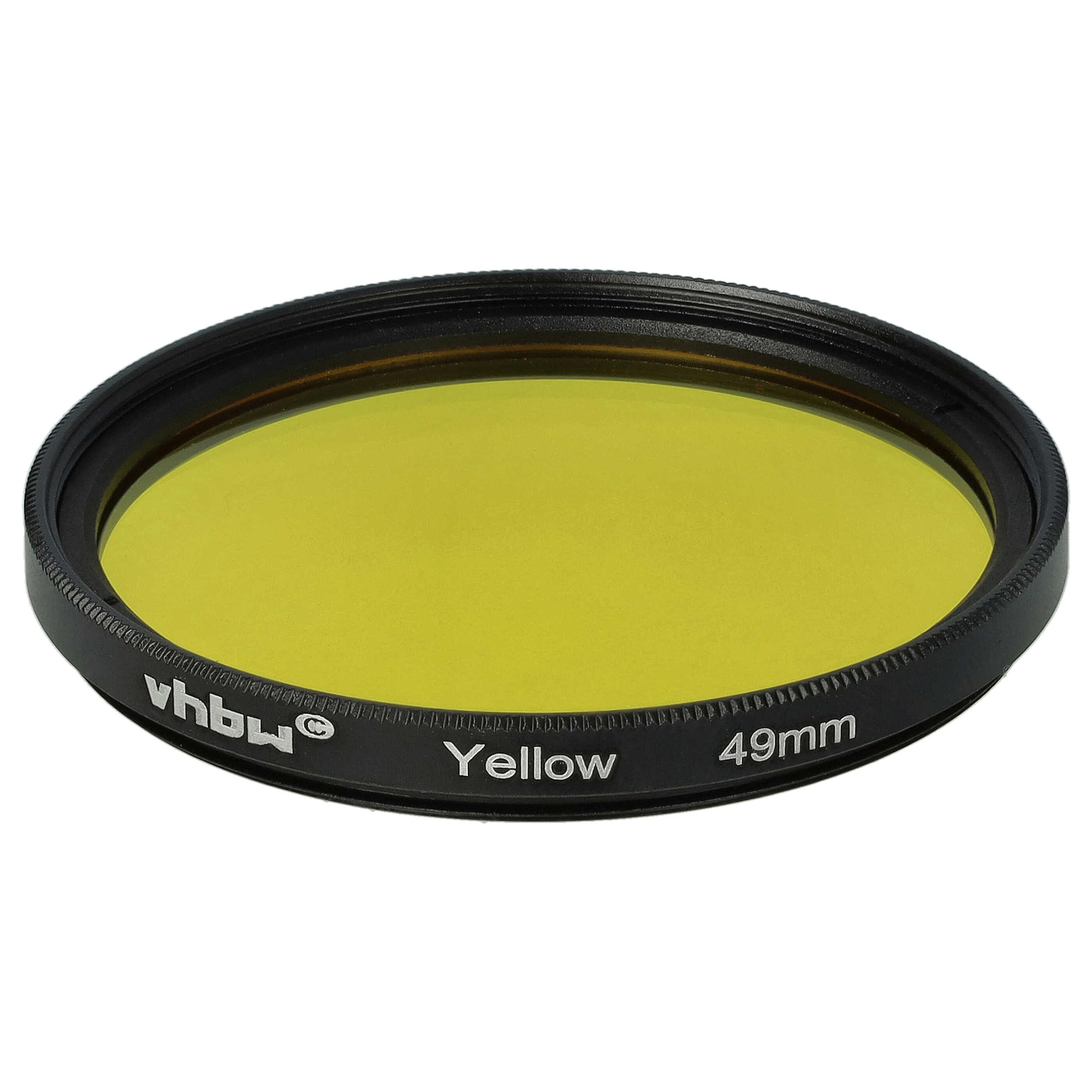 vhbw Uniwersalny filtr kolorów do obiektywów z gwintem 49mm - Żółty filtr