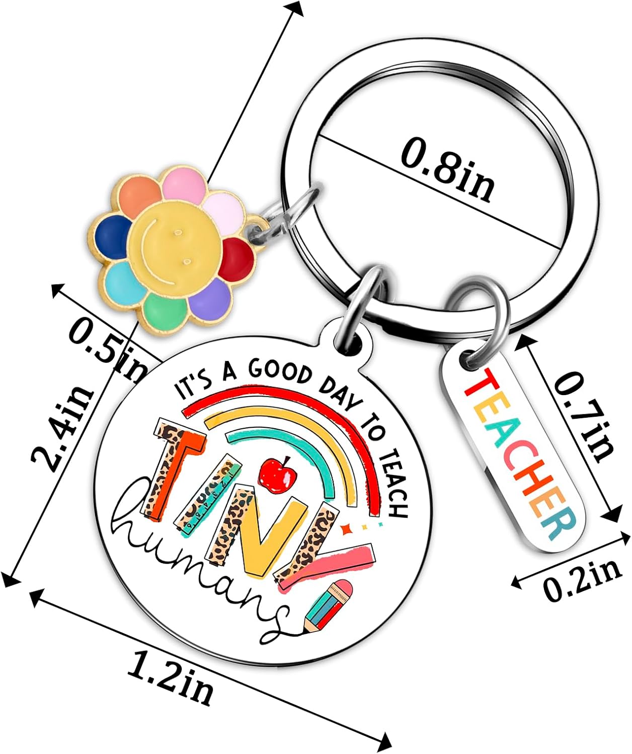 Teacher Appreciation Gifts Funny Teacher Gifts For Women Men Personalized Teacher Keychain Small Gifts For Teachers Birthday Valentines Day Teachers' Day Stuff For Adult Best Teacher Gifts - Image 7