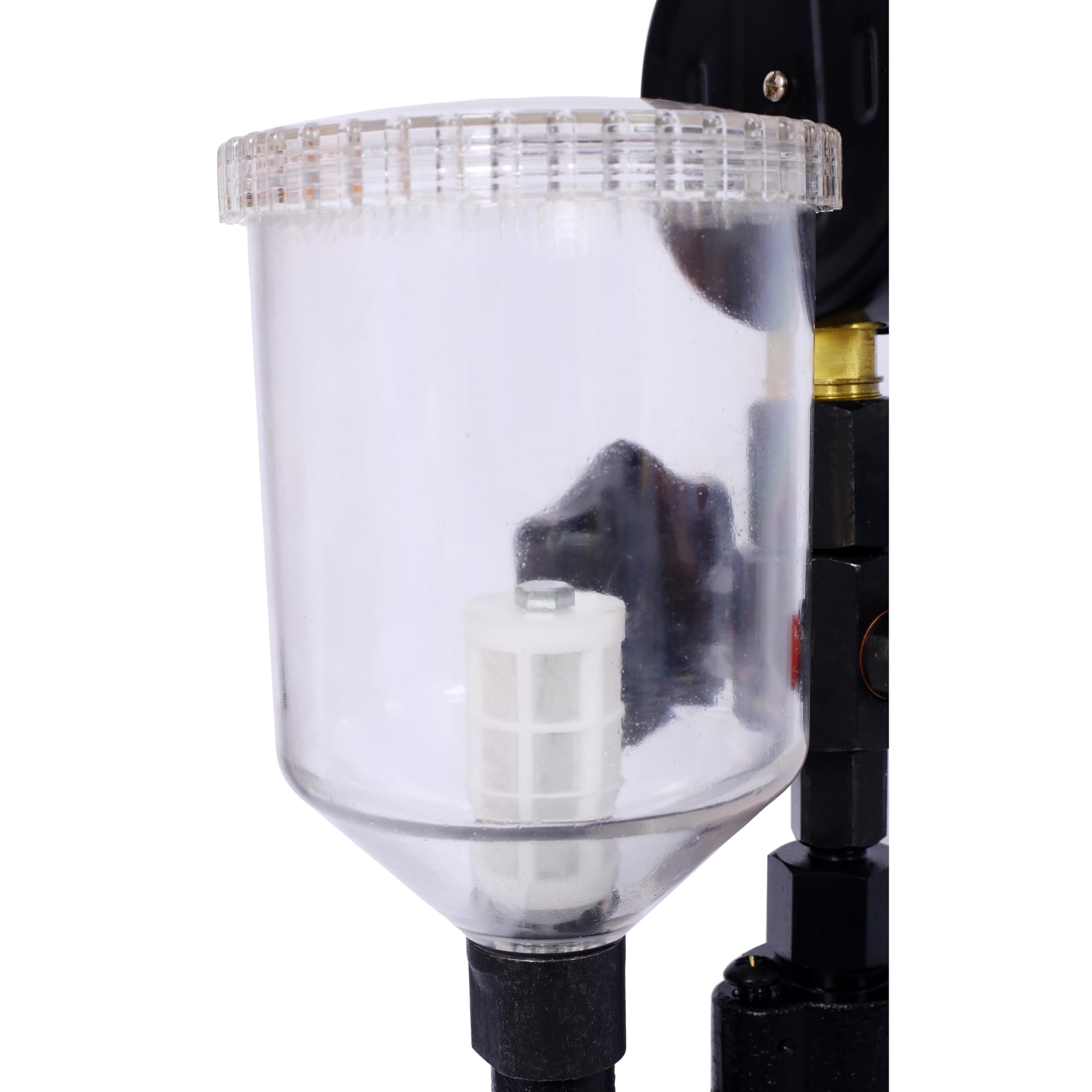 LENA LACED Fuel Injector Tester with Dual Scale Gauge, Cast Iron Construction for Injector Nozzle Pressure Testing, Complete Accessory Kit, Black