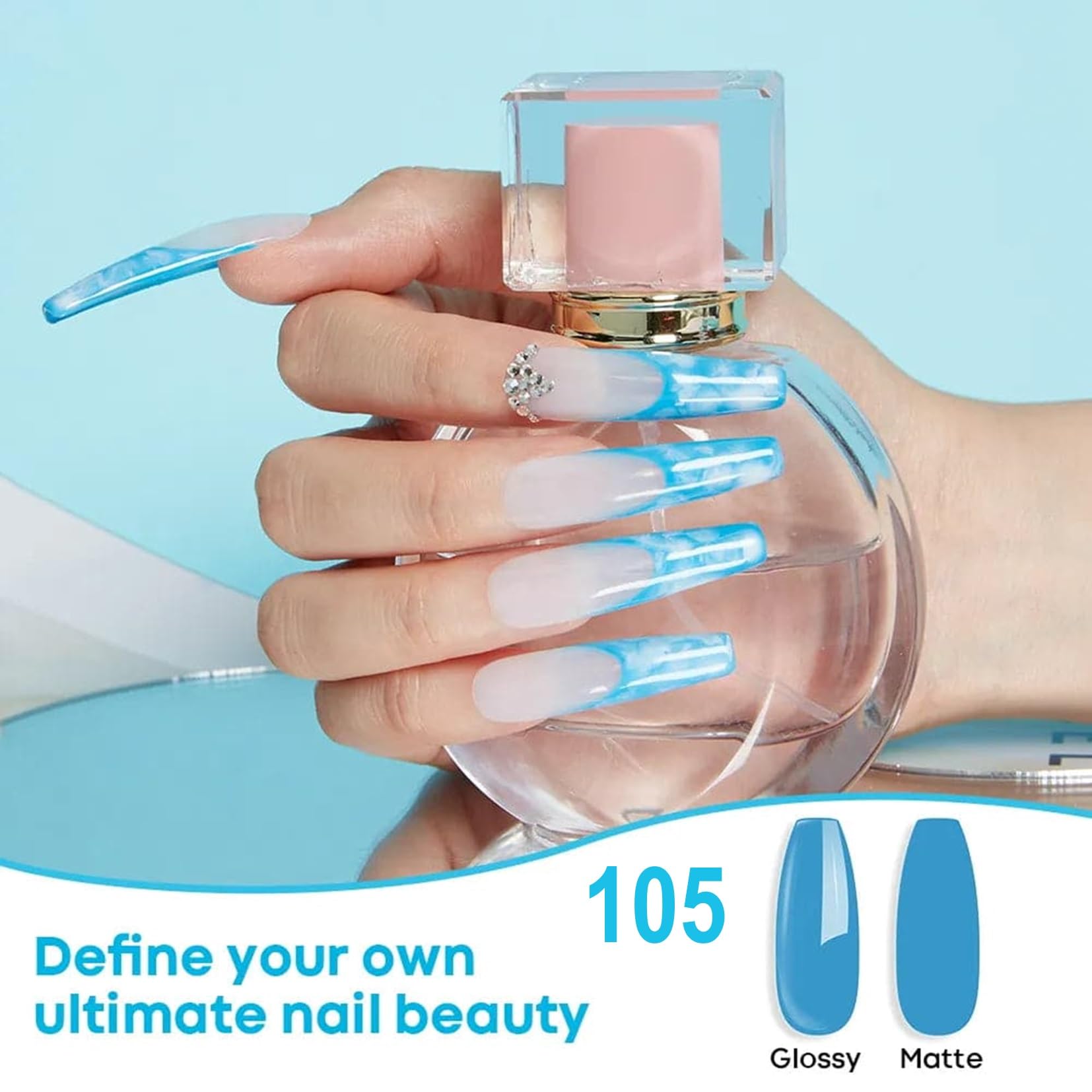 Modelones Acrylic Nail Powder from BELLE GAGA Acrylic Powder for Spring Easter Acrylic Nail Art 3D Nail Carving French Nail Extension Gift for Women (B202010473A, 28g) 2