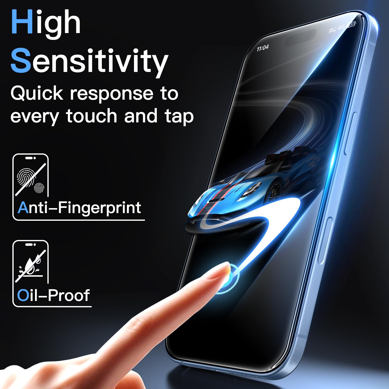 JETech Oneindigheid AR Screen Protector voor iPhone 17 Pro Max