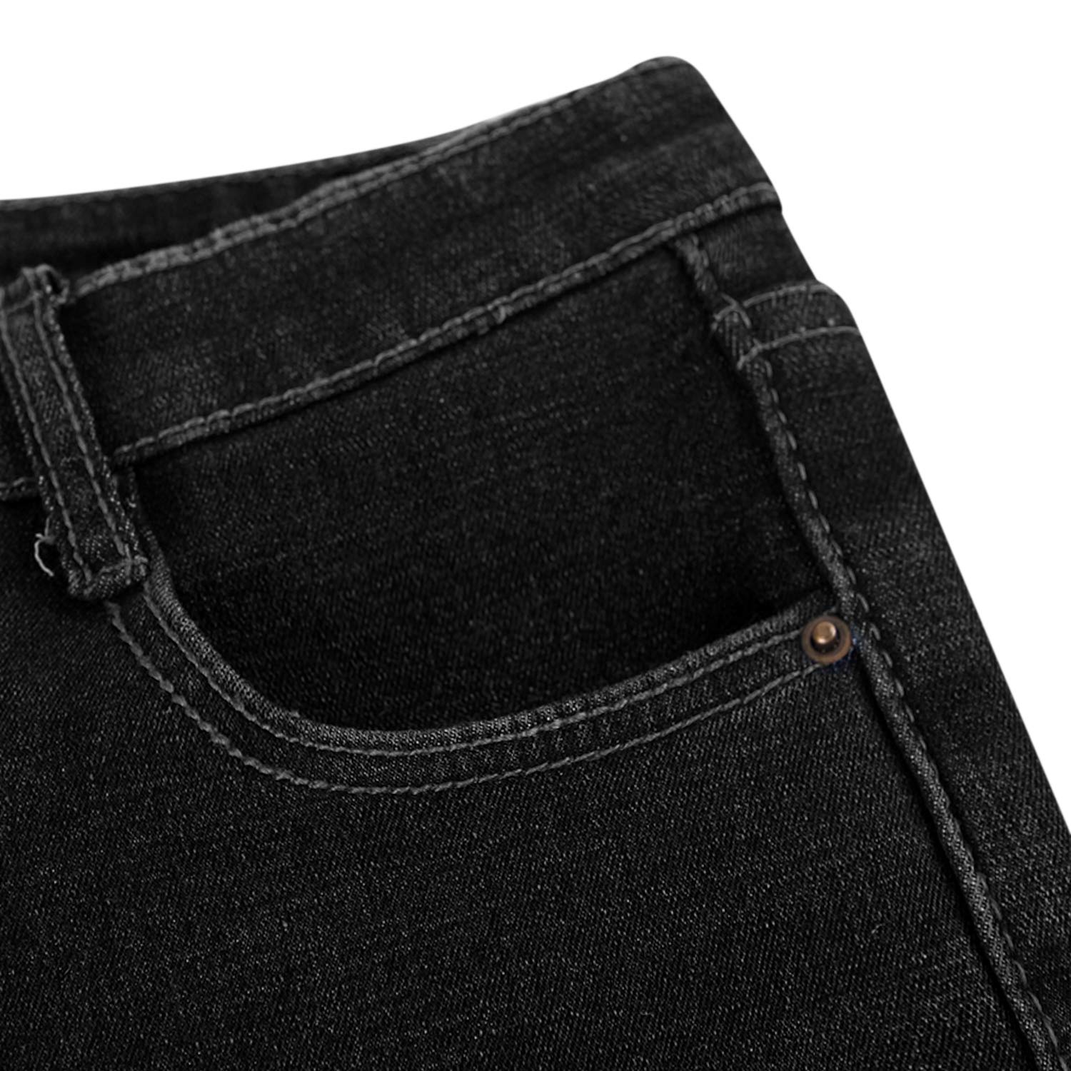 Jeggings d'hiver en polaire extensible pour femme - Taille haute