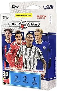 Topps - Cards Colecionáveis UEFA Football Superstars 22/23 - Hanger Pack - 32 Cards