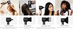 AI Technologie Séchoir à cheveux, Séchoirs à cheveux intelligents pour les femmes, Diffuseur de cheveux pour cheveux bouclés, Sèche-cheveux, Sécheur à cheveux ionique, 7 Mode avec 4 Pièces magnétiques, noir