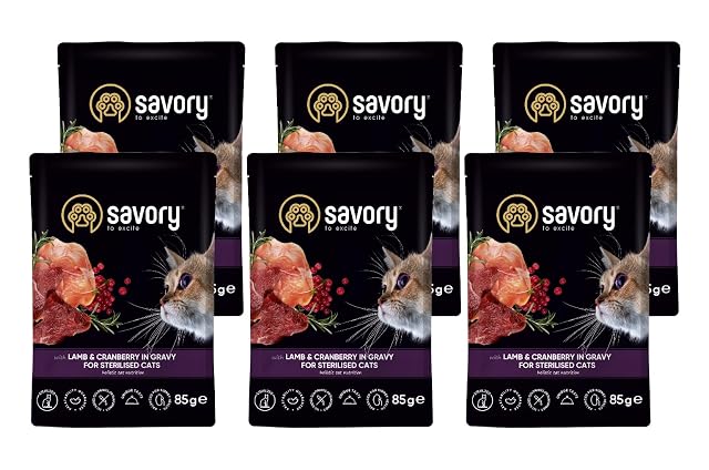 Savory - Comida húmeda para Gatos - Comida húmeda para Gatos - para Gato Adulto esterilizado