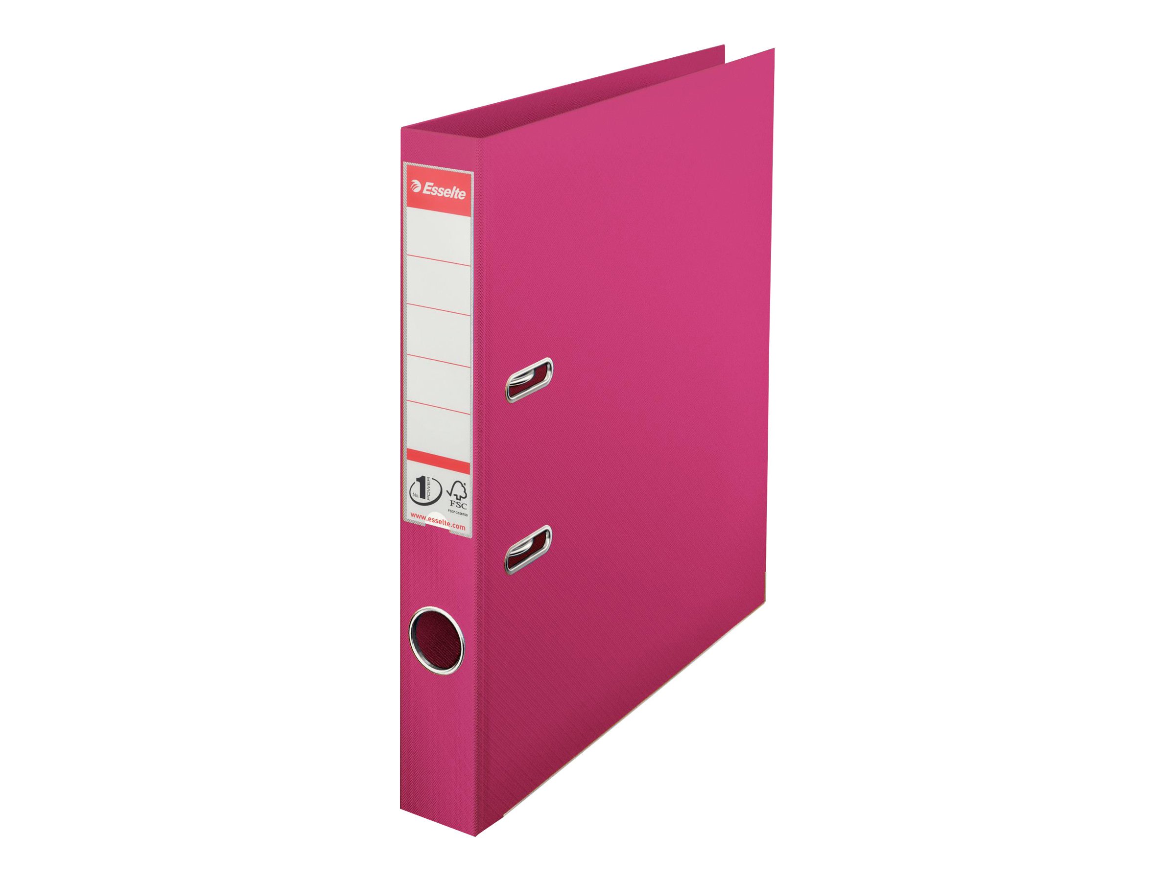 Esselte 811413 raccoglitore ad anelli A4 Rosa (Esselte No1 Power brevordner PP A4 50m)