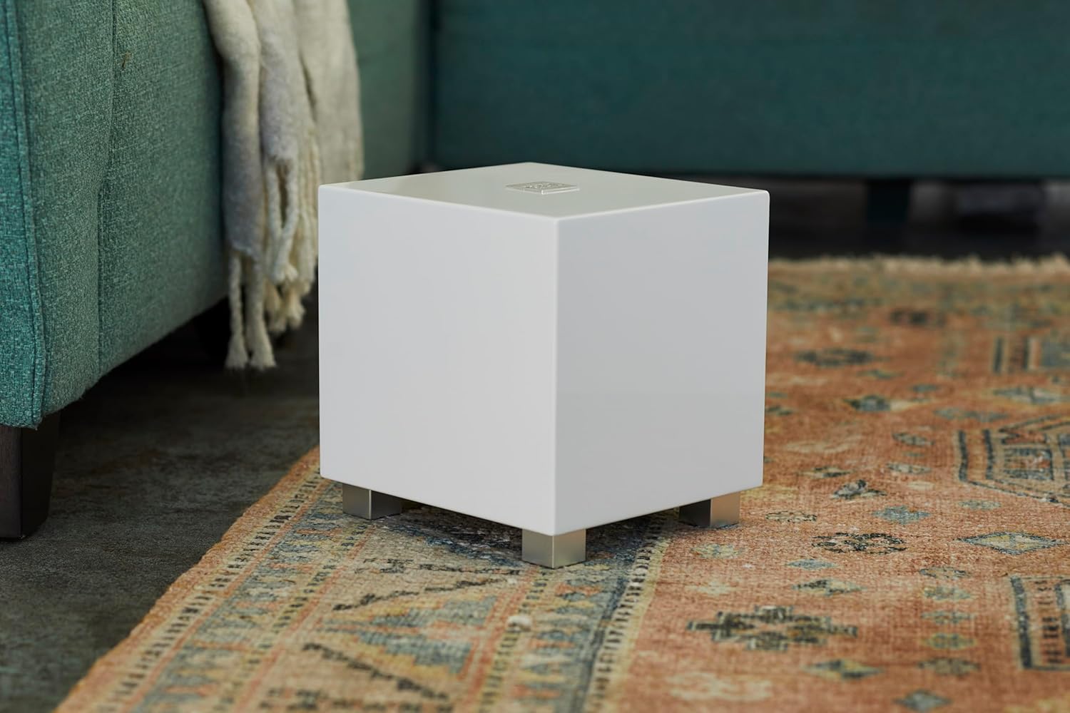 REL Acoustics Tzero MKIII Powered Subwoofer in a living room setting