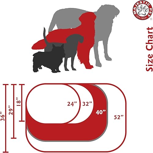 Miniatura 4 de Cama en forma de bagel para perros de Majestic Pet Products, Negro