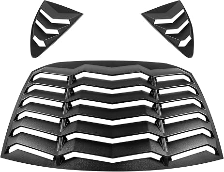 Rear and Side Window Louver for Subaru BRZ Scion FR-S for Toyota GT86 2013-2020 Air Vent Louver Sun Shade Cover ABS Matte Black