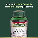 NATURE'S BOUNTY Turmeric Curcumin Plus Black Pepper, 1000 mg, Anti-inflammatory, Capsules, 108.9 g