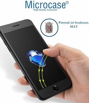 Microcase Iphone 16 Pro Max Tam Kaplayan Çerçeveli Mat Cam Koruma - AL3124