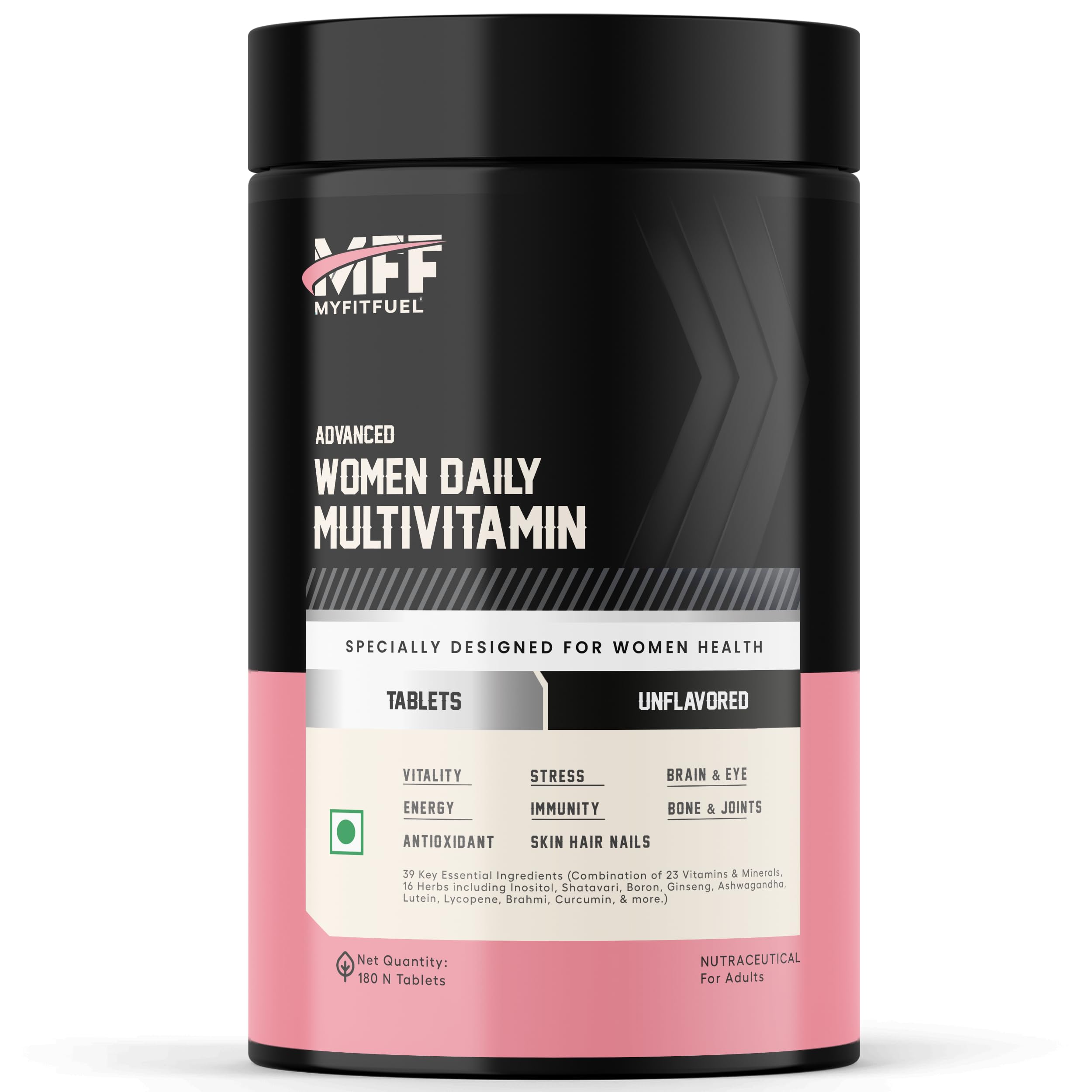 MyFitFuel Women Advance Daily Multivitamin (37 Herbs, Vitamins & Minerals) For Skin, Hair & Nails, Bones, Strength, Immunity, Focus, Antioxidants & more (180 Capsules) (B09MWFMY5V) Amazon Price History, Amazon Price Tracker