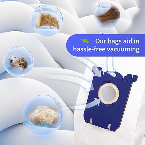 Miniatura 4 de 10 bolsas de vacío Electrolux, bolsas de vacío clásicas tipo S compatibles con Electrolux EL200F EL8500 EL202G, aspiradora Eureka OX BB, oxígeno,