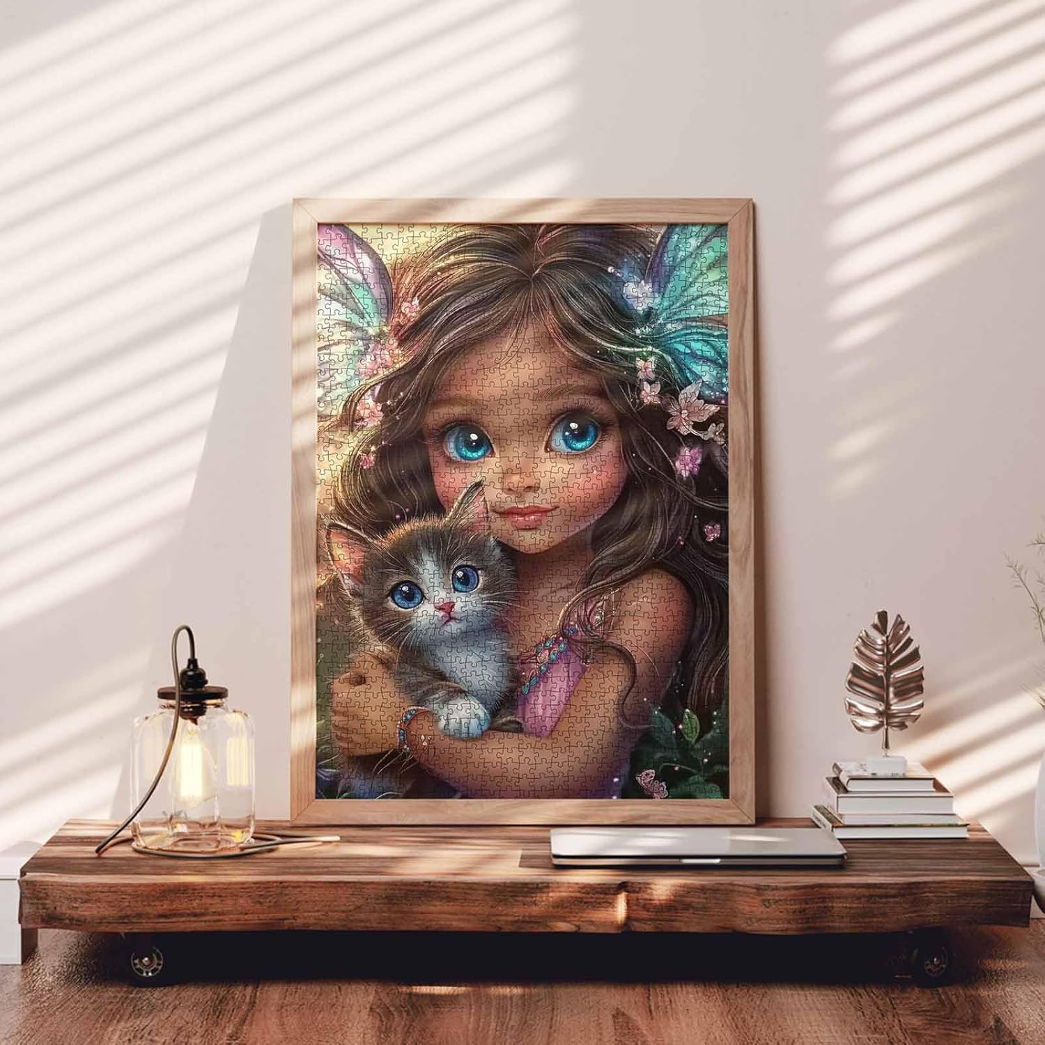 1000 Piece Jigsaw Puzzles for Adults African American Painting Jigsaw Puzzle Cute Black Girl Puzzles 1000 Wall Decor Black Art DIY Craft Puzzle Wall Decor Gift for Friends, Family 19.7 x 27.6 inch