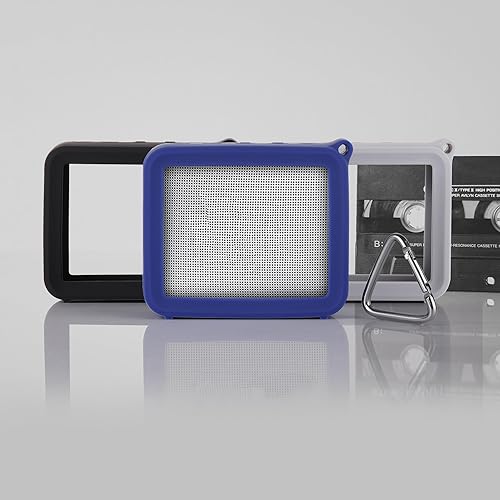 Miniatura 6 de TXEsign Funda protectora de viaje de silicona compatible con JBL GO 2 altavoz portátil Bluetooth impermeable (azul)