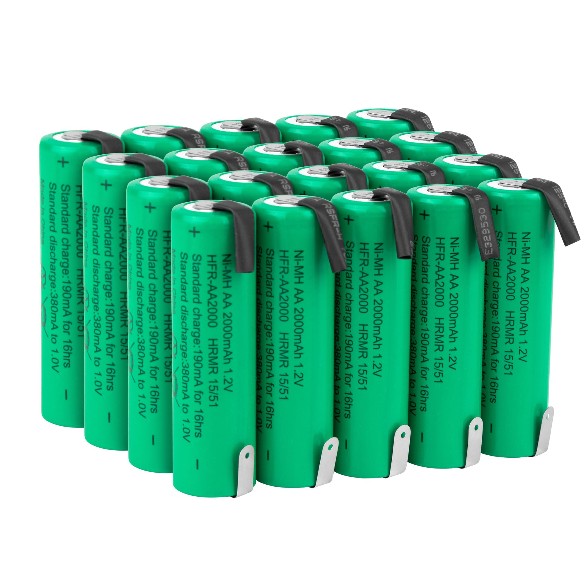AIMYページ(2点) Amazon.com: Tenergy AA 1.2V NiMH 2000mAh Flat Top Rechargeable AA
