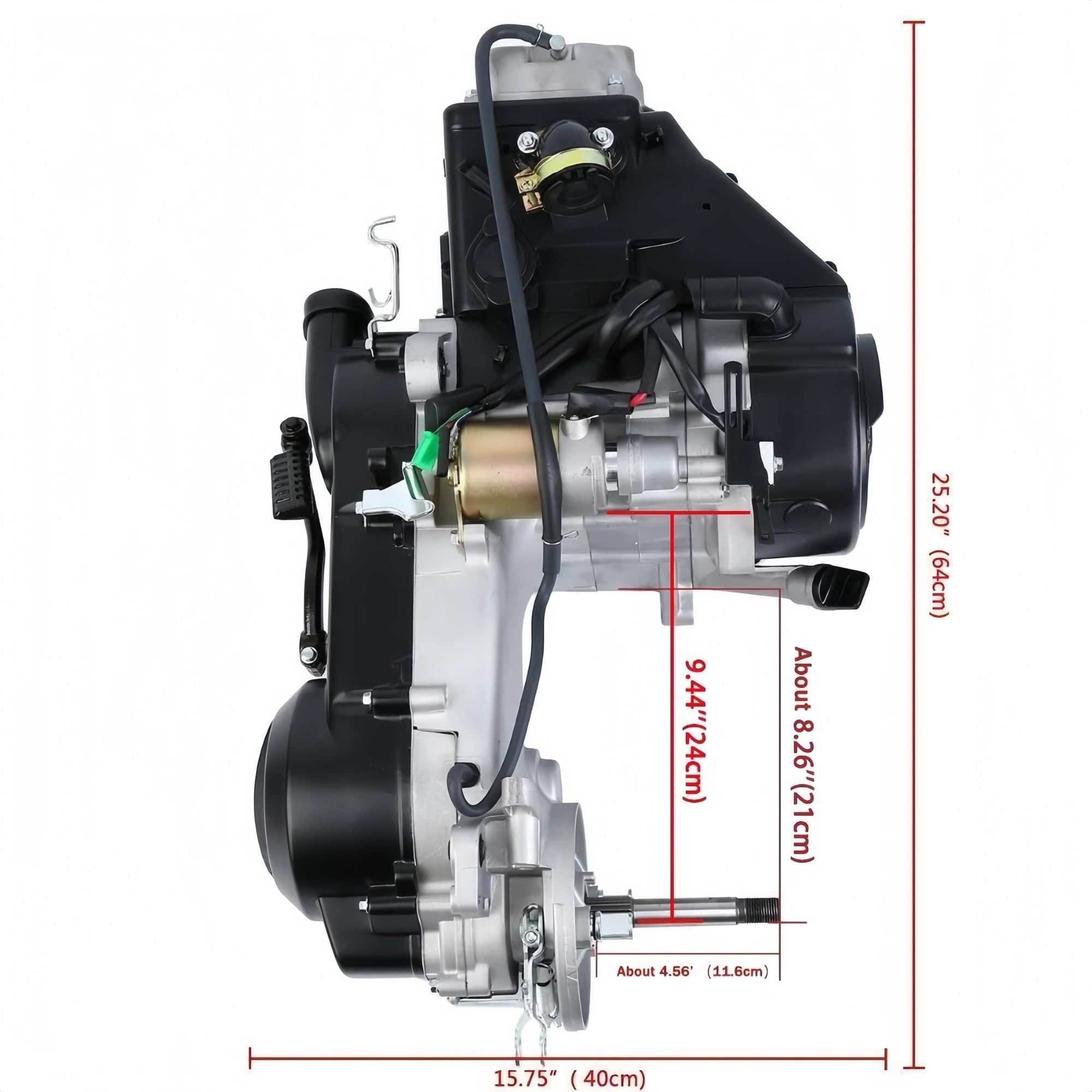 Carburadores automotrices Motor de 4 tiempos 150 para cc con caja corta GY6 para ATV, karts, motocross, refrigerado por aire