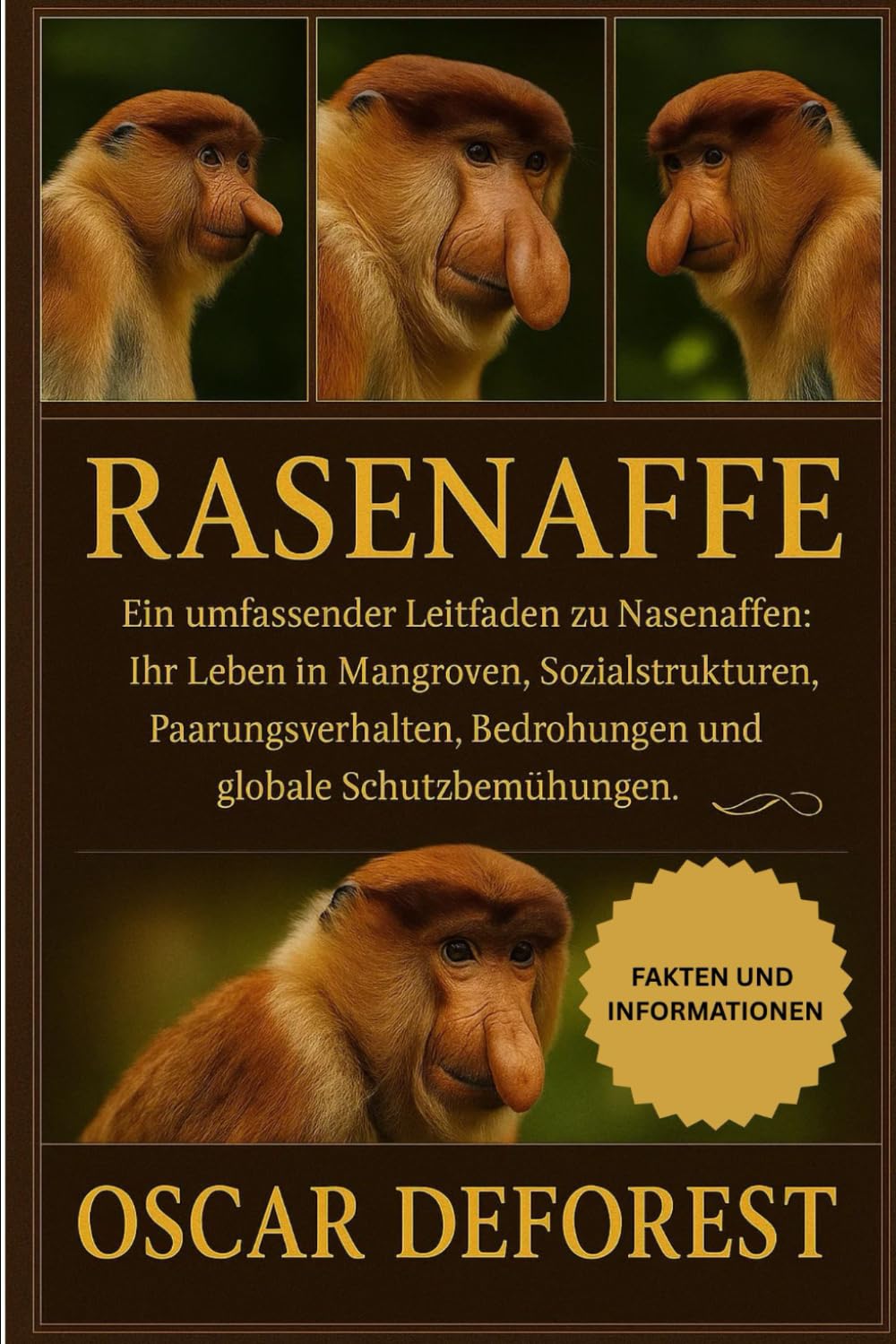 RASENAFFE: Ein umfassender Leitfaden zu Nasenaffen: Ihr Leben in Mangroven, Sozialstrukturen, Paarungsverhalten, Bedrohungen und globale Schutzbemühungen.