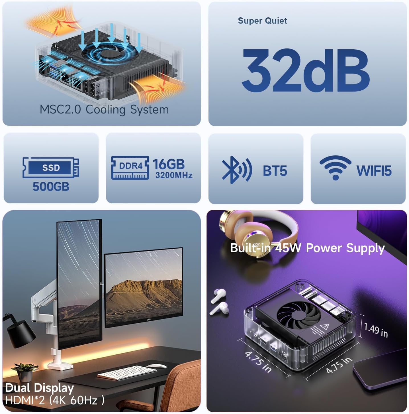Amazon.co.jp: OUMAX ミニPC 第12世代 N150プロセッサー最大3.6GHz 4