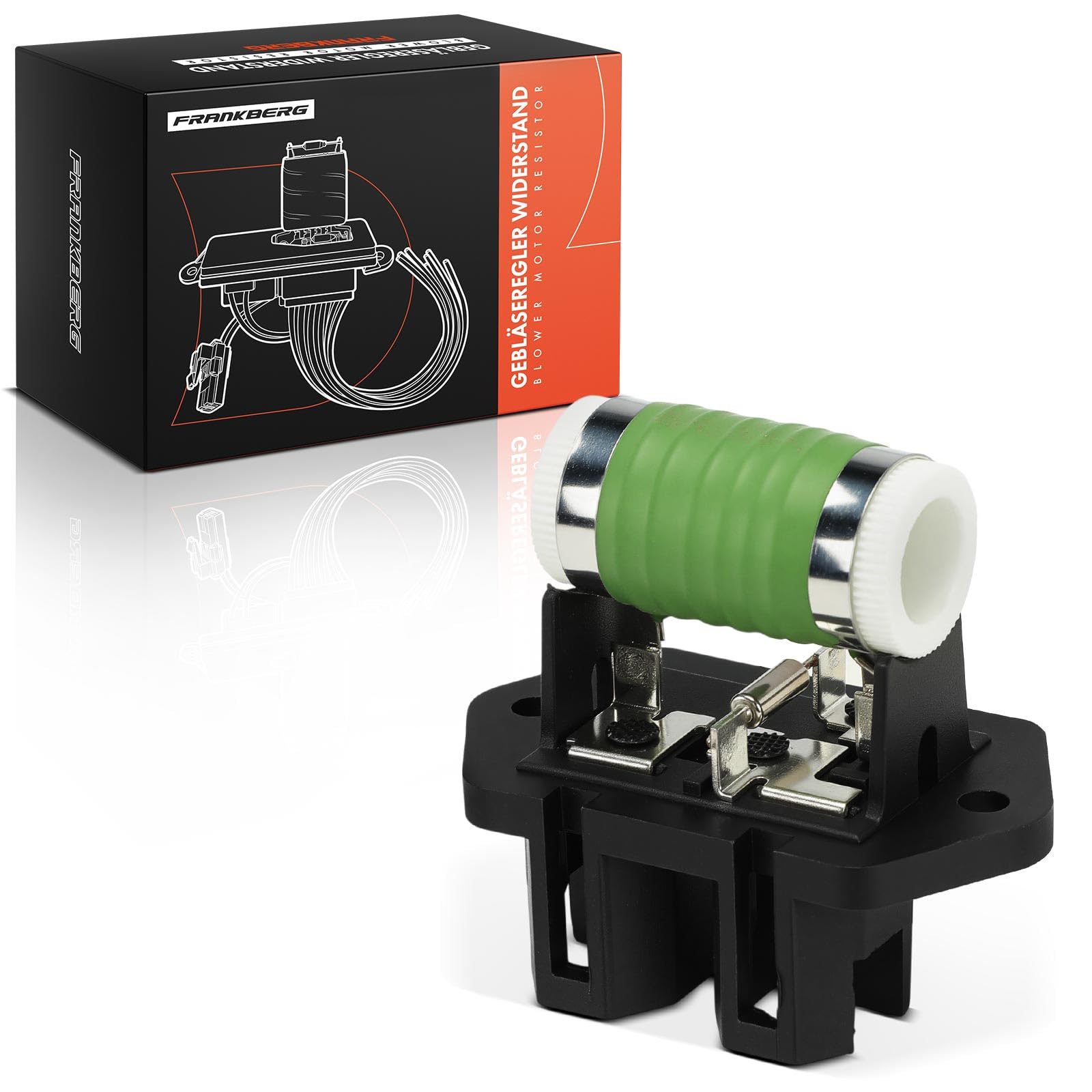 Frankberg Resistenza riscaldamento Regolatore Ventilatore 2-Poli Compatibile con Idea 350 Punto 188 Ypsilon 843 Doblo Furgone/MPV 223 Musa 350 Replace# 71733587,71730456