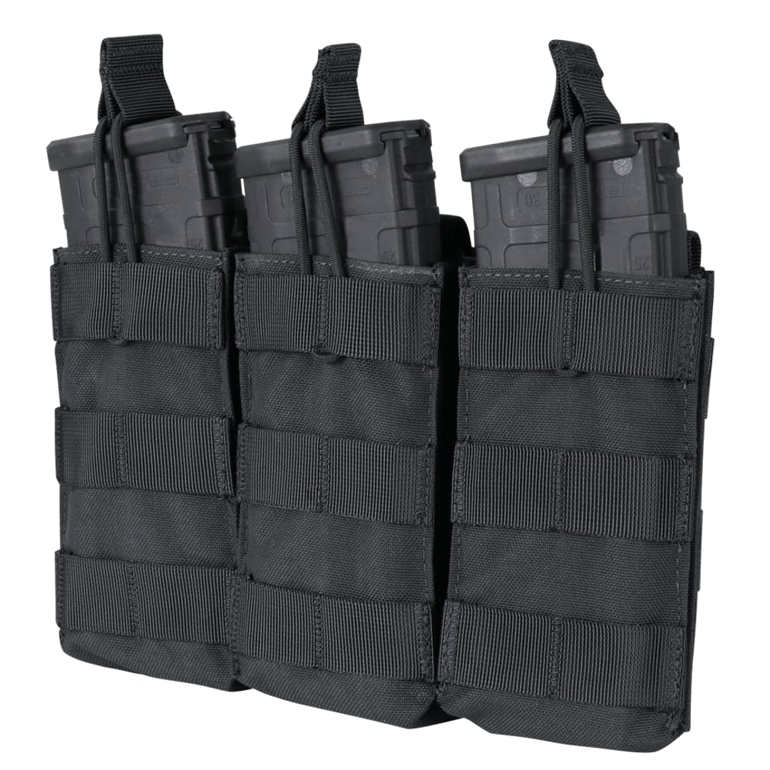 Amazon.com: Condor Triple M4/M16 Open Top Mag Pouch, Black