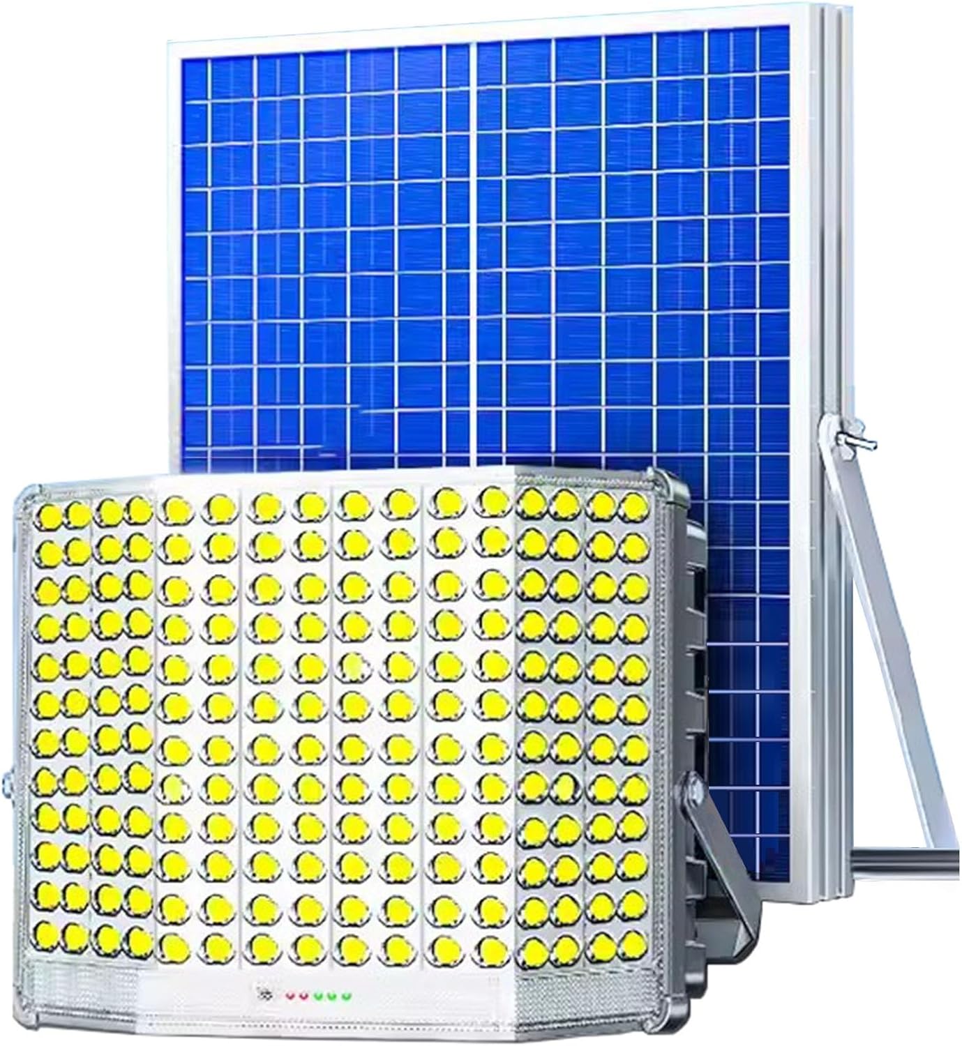 600W Solar Street Light, IP66 Waterproof LED Outdoor Lamp with Motion Sensor & Remote Control, Easy Installation, Bright Wide Angle Lighting for Gardens, Patios, and Driveways (Blue)