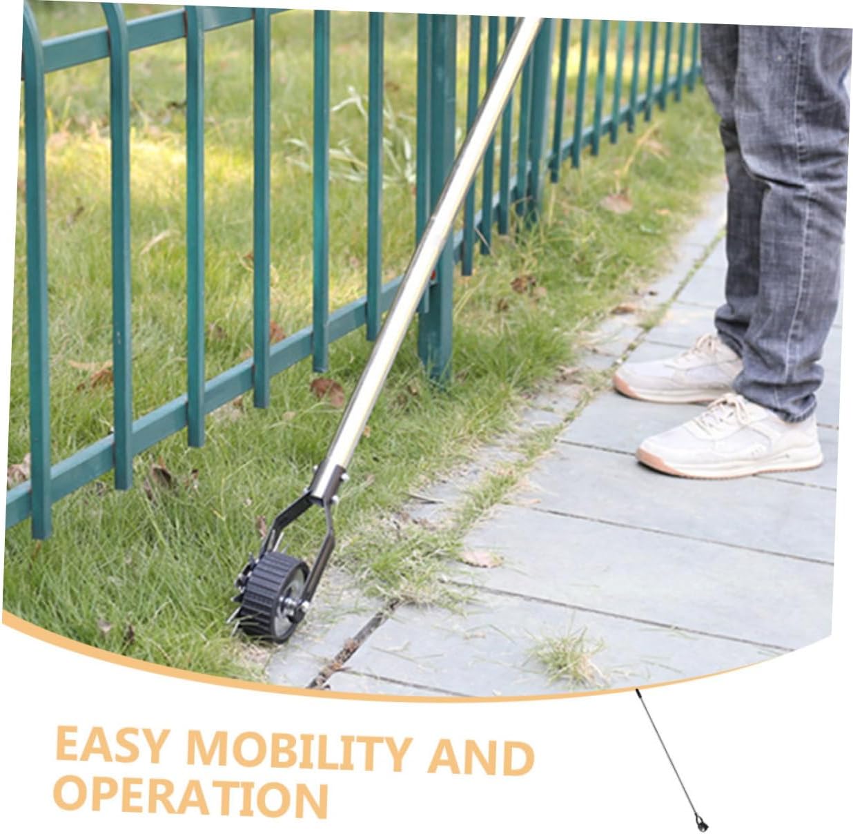 SUPVOX 1set Garden Wheel Rotary Manual Edger Lawn Shear for Easy Disassembly Extended Handle Design for Landscaping and Garden Maintenance