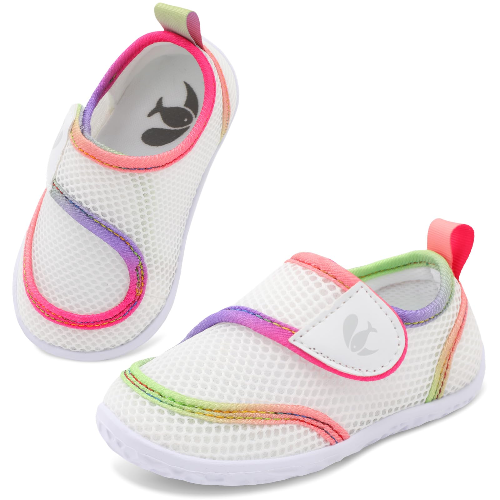 FEETCITY Toddler Water Shoes Boys Girls Swim Shoes Quick Dry Kids Aqua Socks Barefoot for Beach Swimming Pool