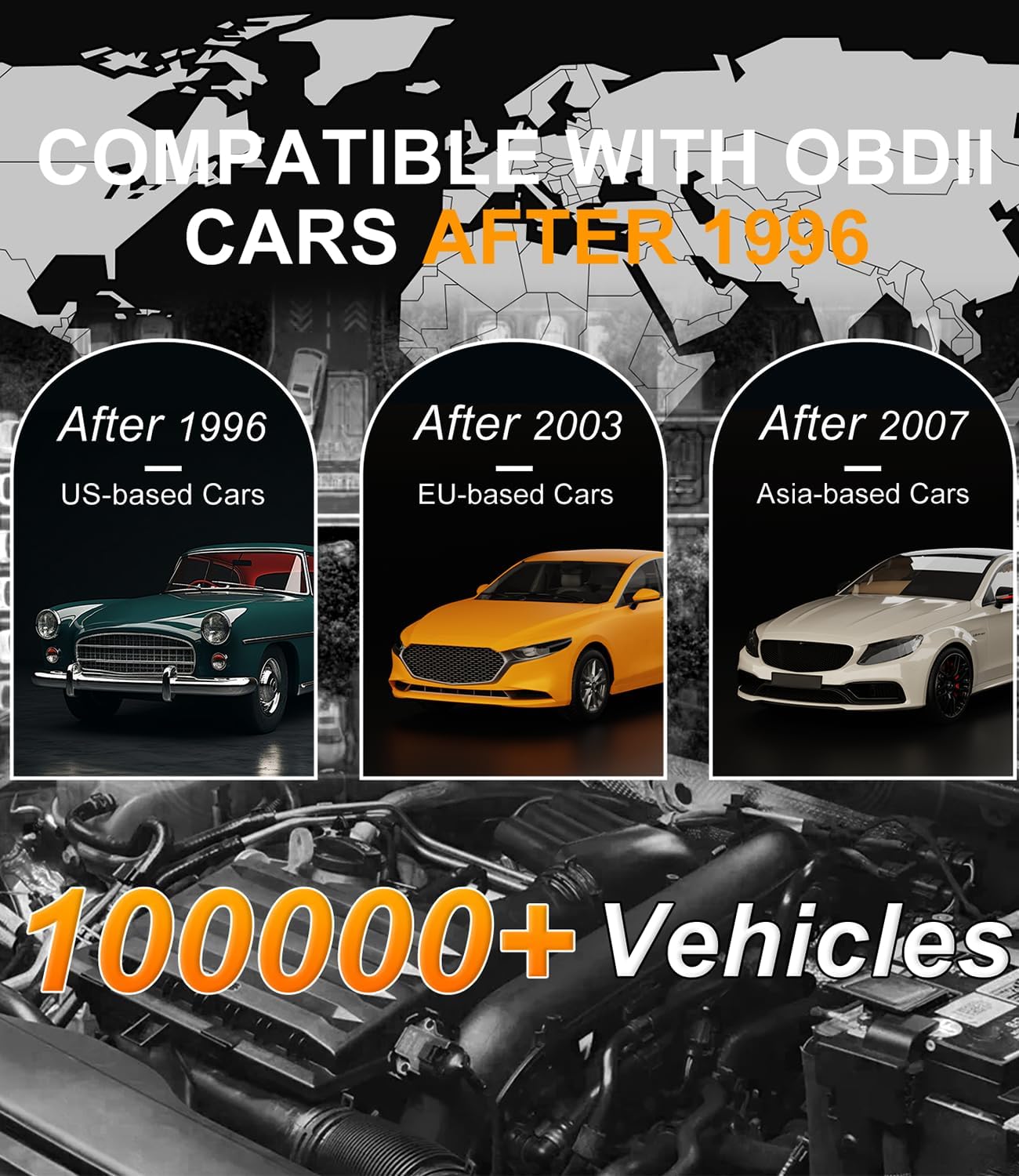 OBD2 Scanner,V880 Check Engine Light Code Reader for Cars and Trucks with Reset,Live Data,I/M Smog Test, Scan Tool Diagnostic Scanner for All OBDII Vehicles After 1996,Work for DIY,Home Use,Mechanic