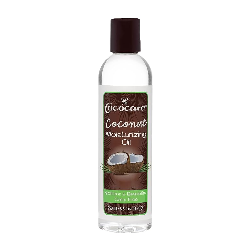 Óleo corporal hidratante de coco COCOCARE, fragrância leve, 250 mL