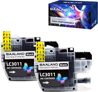 Amazon.com: BAALAND LC3011BK - Cartucho de tinta compatible para Brother  LC3013BK LC3011, 2 unidades, color negro : Productos de Oficina