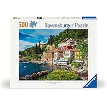 Ravensburger Puzzle 500 Pezzi Lago Como – Puzzle Adulti +14 anni, 49 x 36 cm, Puzzle per Adulti Italia, Collezione 500 Pezzi, Idee Regalo