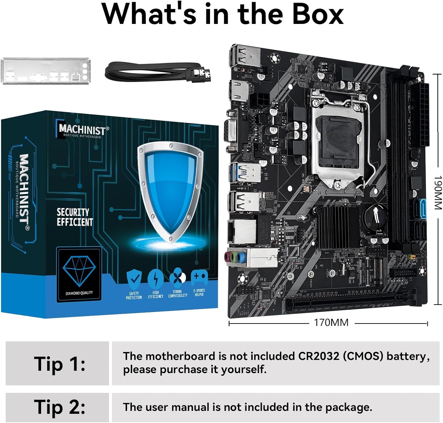 MACHINIST B75 LGA 1155 Motherboard, Support Intel 2nd/3rd Gen, Core i3,i5,i7/Xeon E3 12xx (V2) Series Processors, (DDR3 Slots, PCIe X16, NVME M.2, SATA 6Gb/s, USB 3.0) Gaming PC Desktop Mainboard - 7