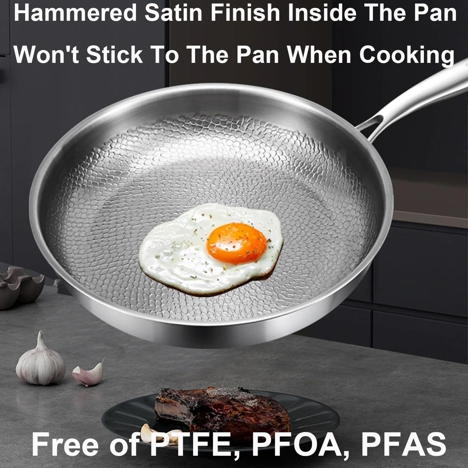 Titan Pfannenset 5-teilig - Unglaublich Robust & Ohne Beschichtung