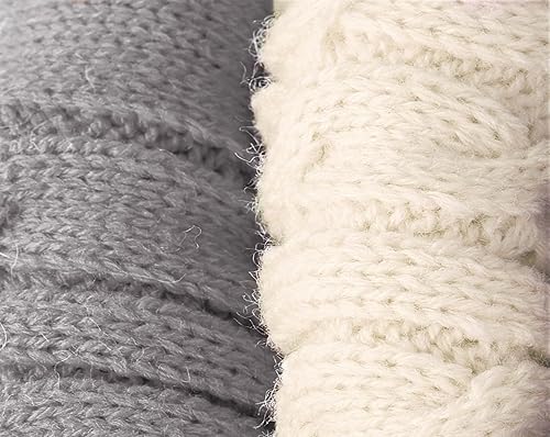 Miniatura 8 de Roseelk Paquete de 2 suéteres para perros pequeños  Ropa cálida mediana para cachorros en invierno, diseño de cuello alto para niños, niñas,