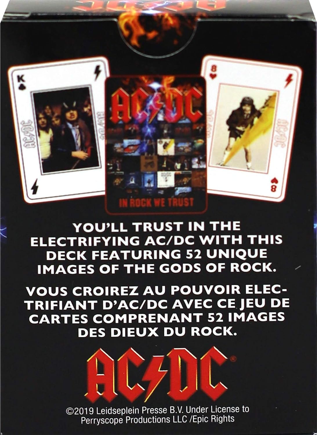 AC/DC-In Rock We Trust Playing Cards