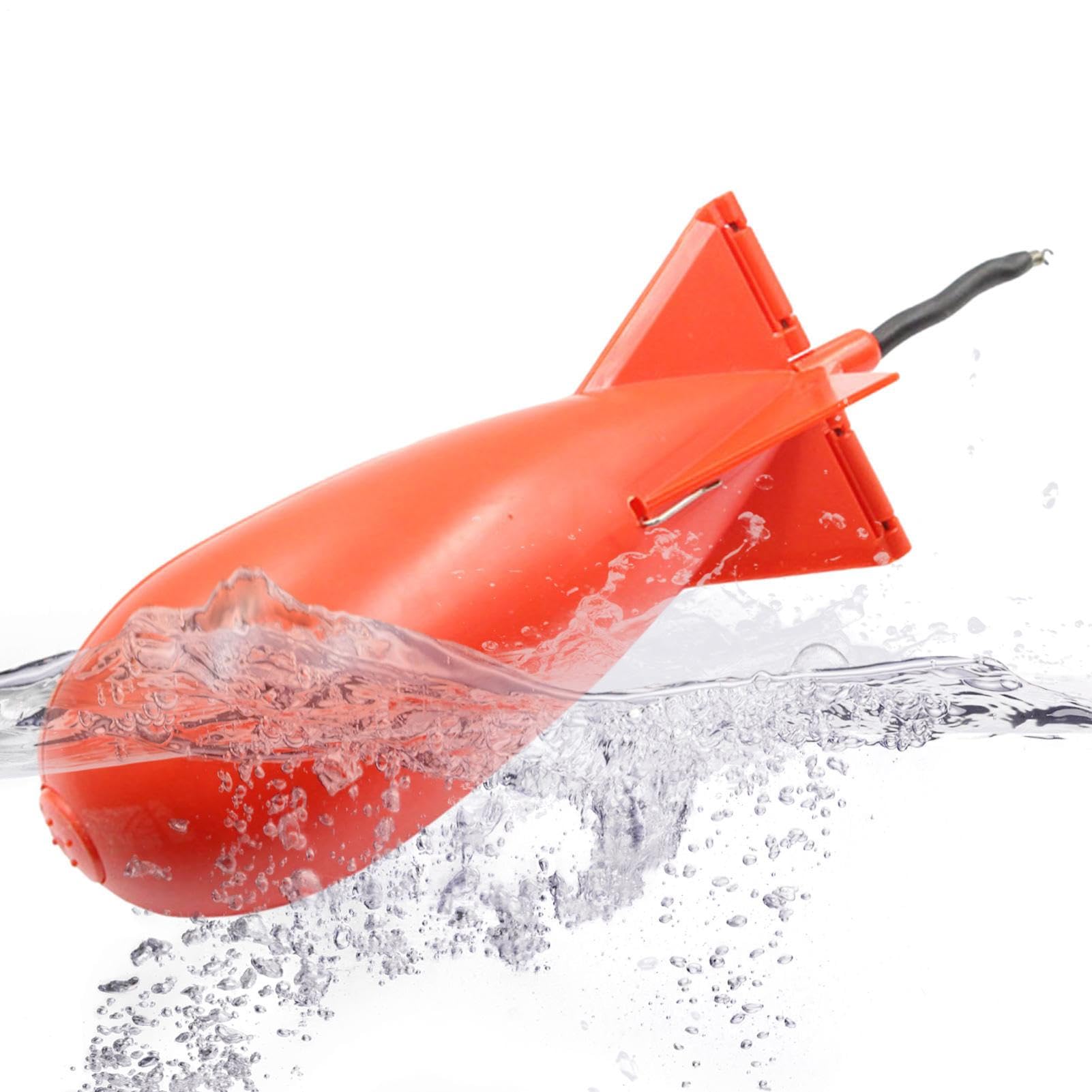 Spod Rocket - Alimentador de cebo de cohete eficiente | Rockete de alimentación de cohetes de cebo de lanzamiento ancho | Spomb midi para alimentar precisos al pescar o pescar en aguas grandes