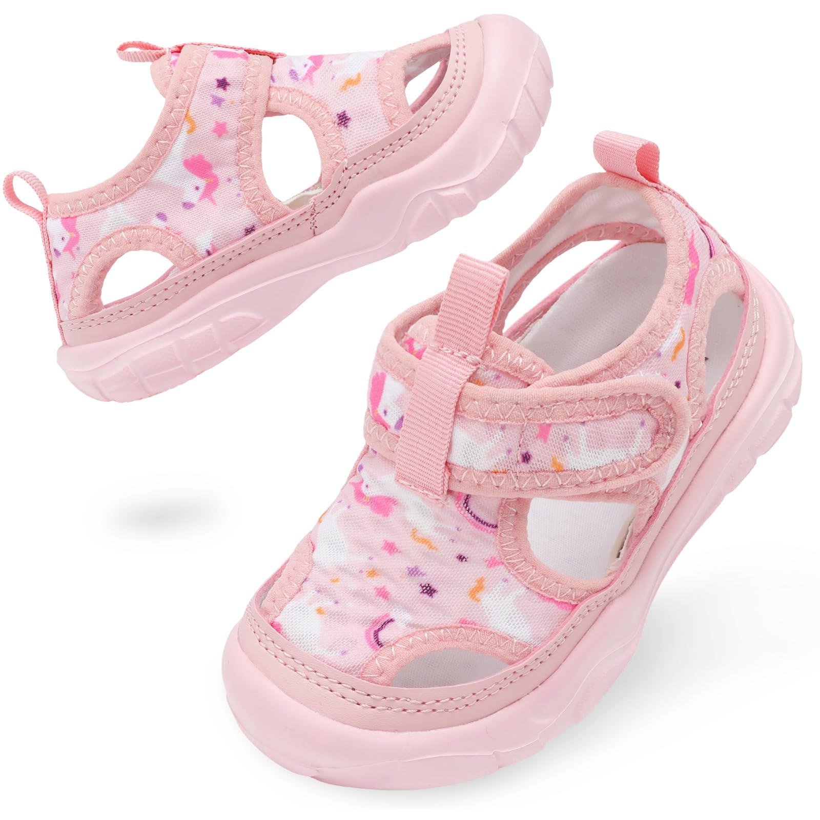 BARERUN Kids Water Shoes Boys Girls Barefoot Aqua Socks for Swim Surf Pool Beach Sport Lightweight Breathable Sandal Athletic Slip-On Sneaker for