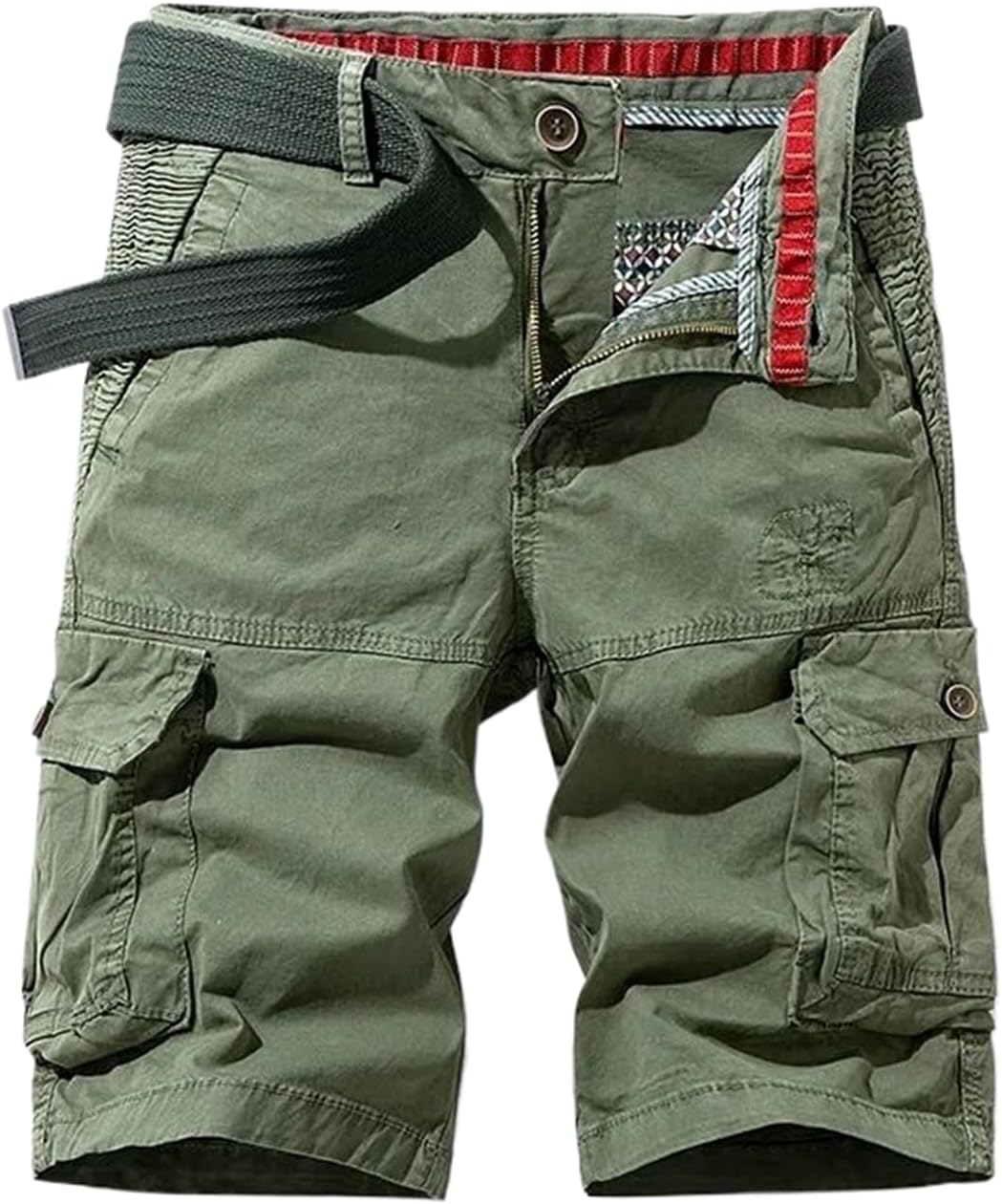 Spring Men Cotton Cargo Shorts Summer Casual Beach Pants Loose Short Men