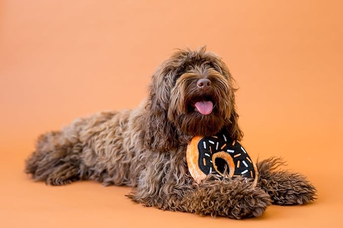 ZippyPaws Donutz - Juguete para Perros Mordedor y Sonoro, Sin Relleno, Sabor Calabaza miniatura 3