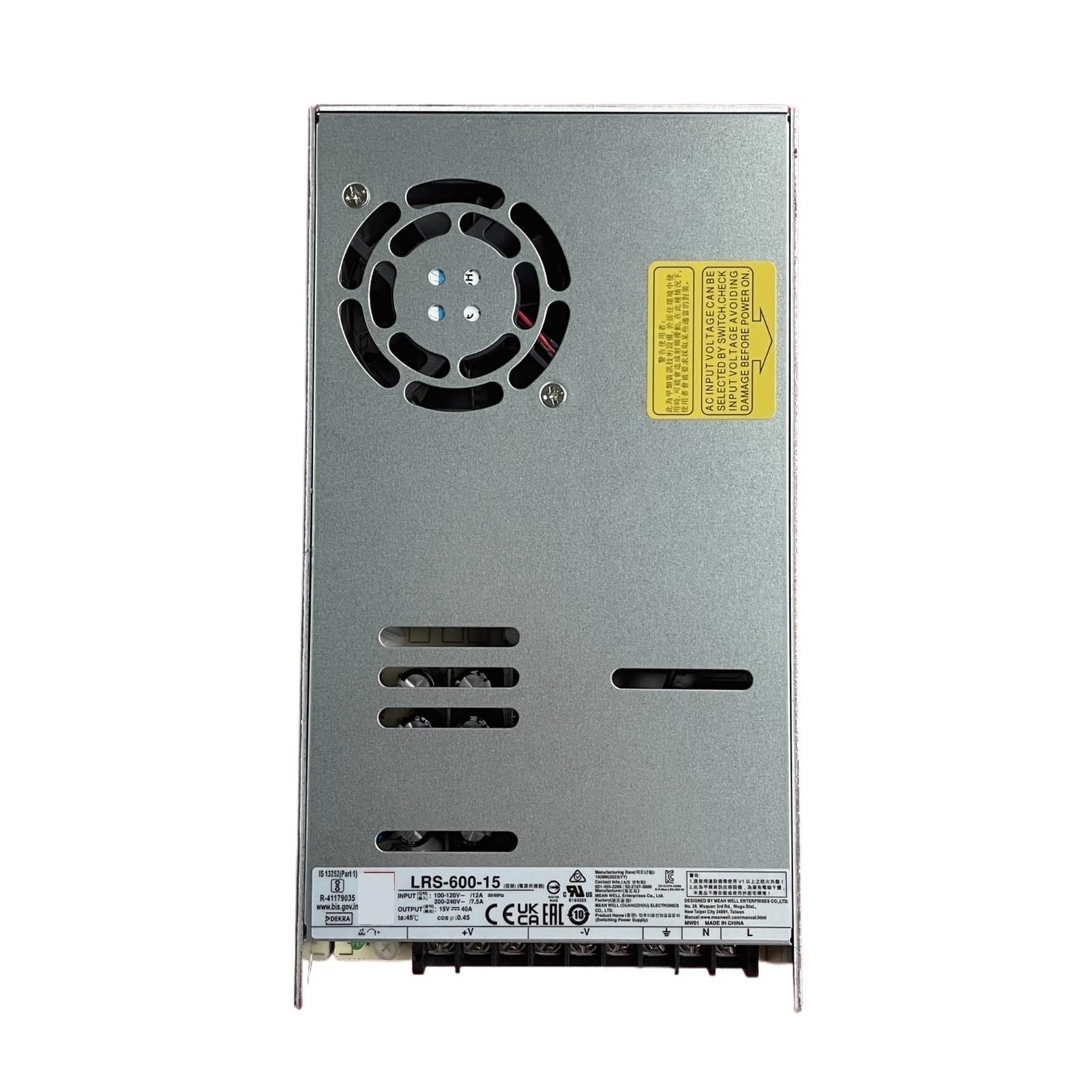 RBYRLDSTY LRS-600-5 LRS-600-12 LRS-600-15 LRS-600-24 LRS-600-27 LRS-600-36 LRS-600-48 600W Single Output Power Supply(LRS-600-15)