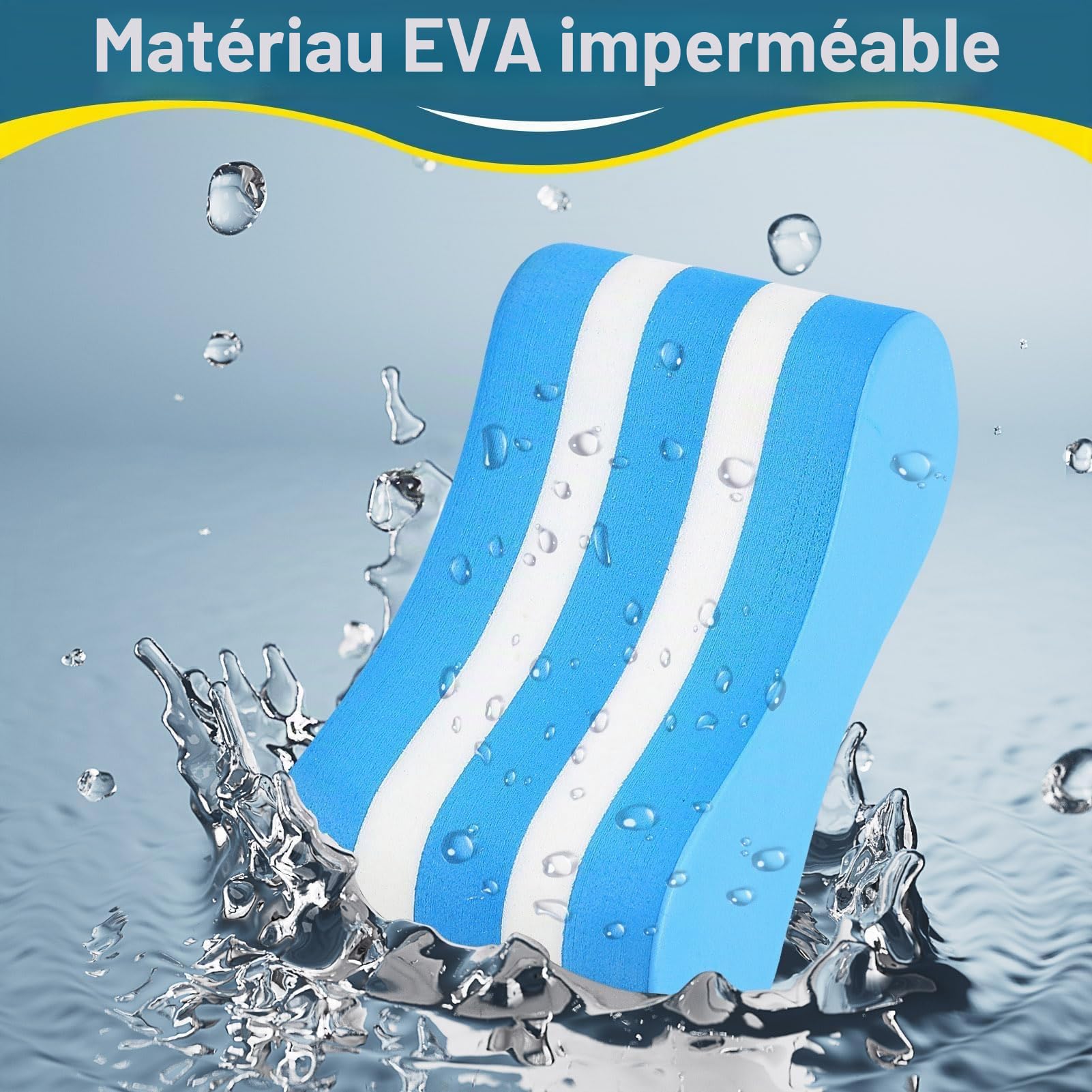 Flotteur de Jambe de bouée de Traction, Planches De Flottaison,Flotteur d'entraînement de Natation, équipement d'aide à l'entraînement en Piscine, flottaison en Mousse EVA pour Adultes, nageurs