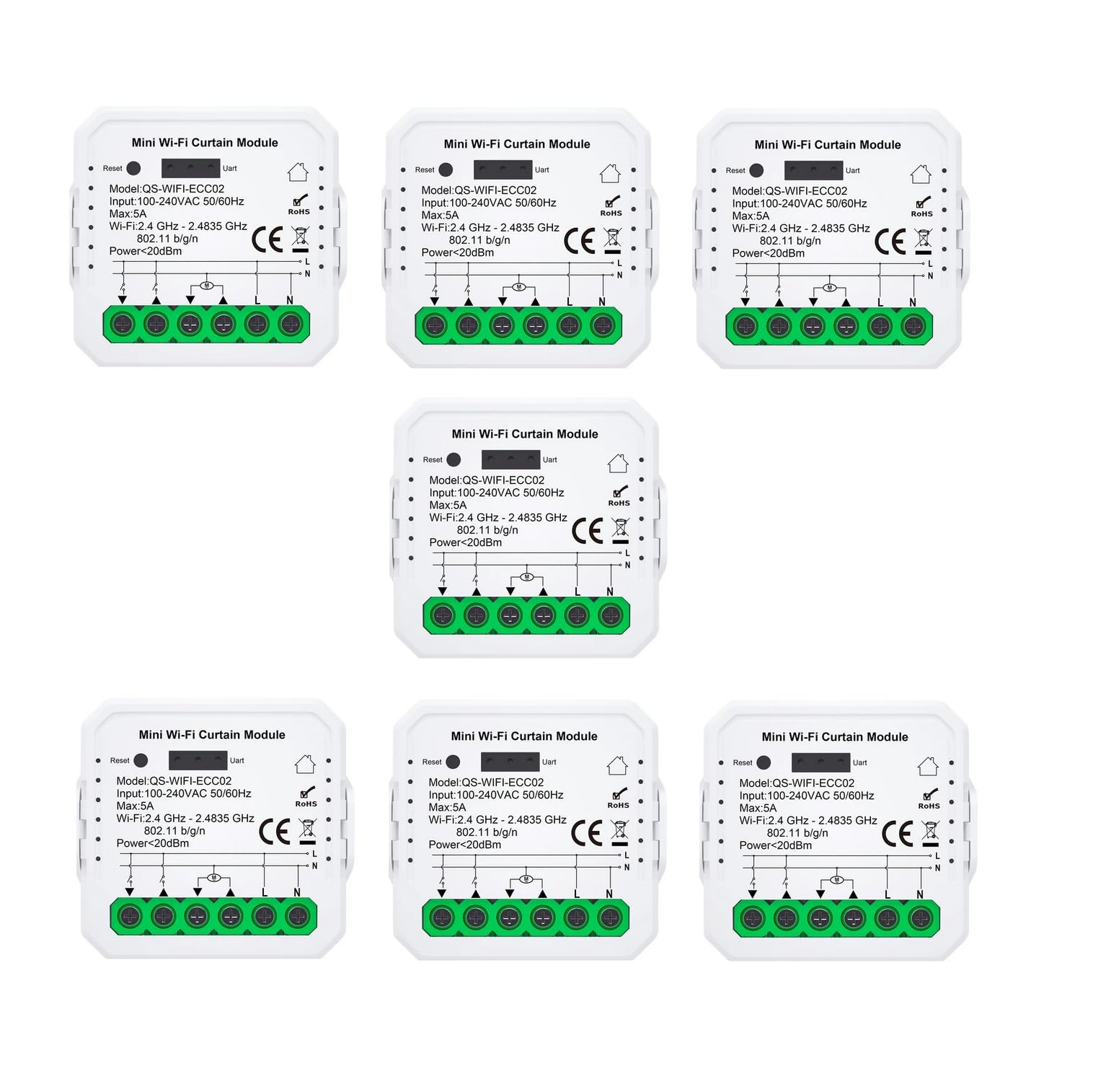 [Funzione Percentuale]Interruttore Tapparelle WiFi,Modulo Comando Smart per Tapparelle Elettriche, Controllo App Smart Life, Comando Vocale (7)