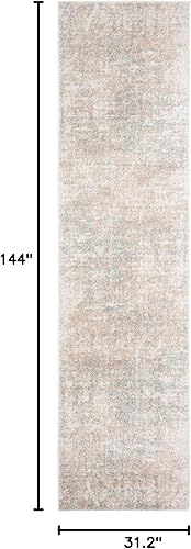 Miniatura 129 de SAFAVIEH Adirondack Collection Tapete de área XL, 12 x 15 pies, color crema y dorado, diseño abstracto moderno, no desprende pelusa y de fácil