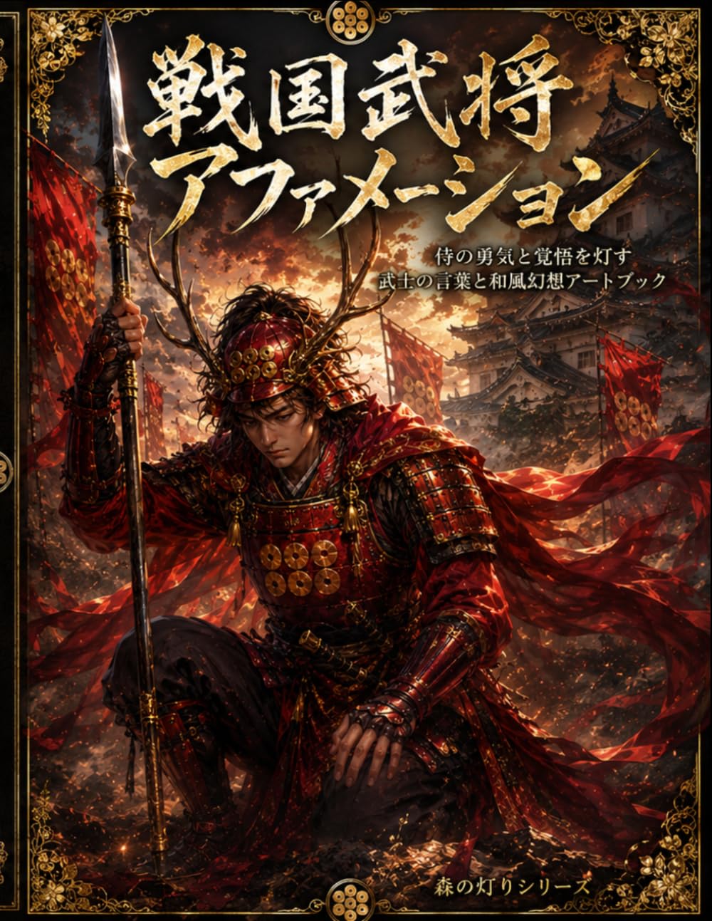 戦国武将アファメーション: 侍の勇気と覚悟を灯す武士の言葉と和風幻想アートブック (森の灯りシリーズ)