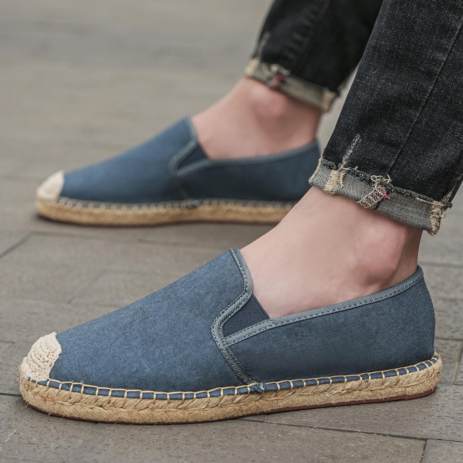 Alexis Leroy Espadrillas in Tela da Uomo Scarpe Espadrillas Classiche