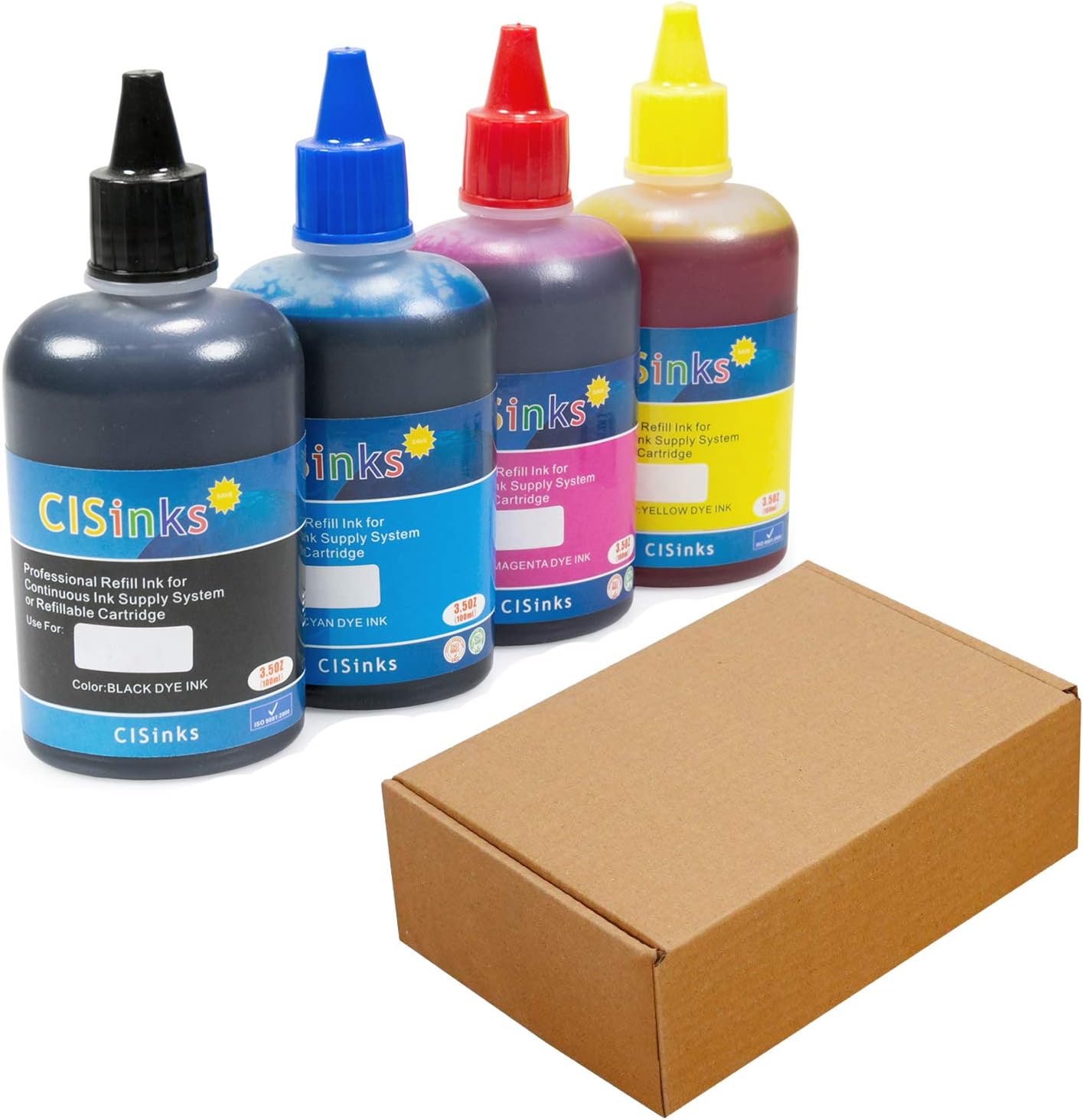 Cisinks® [Refill Ink Bottle Set – 400ml for Brother LC103 - MFC-J4310DW MFC-J4410DW MFC-J4510DW MFC-J4610DW MFC-J4710DW CISS CIS