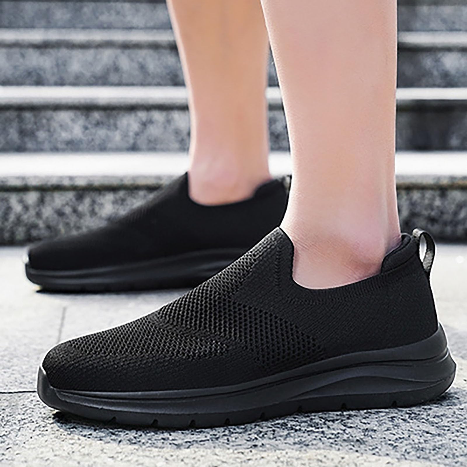 Zapatillas de malla transpirable para hombre, ligeras, informales, para