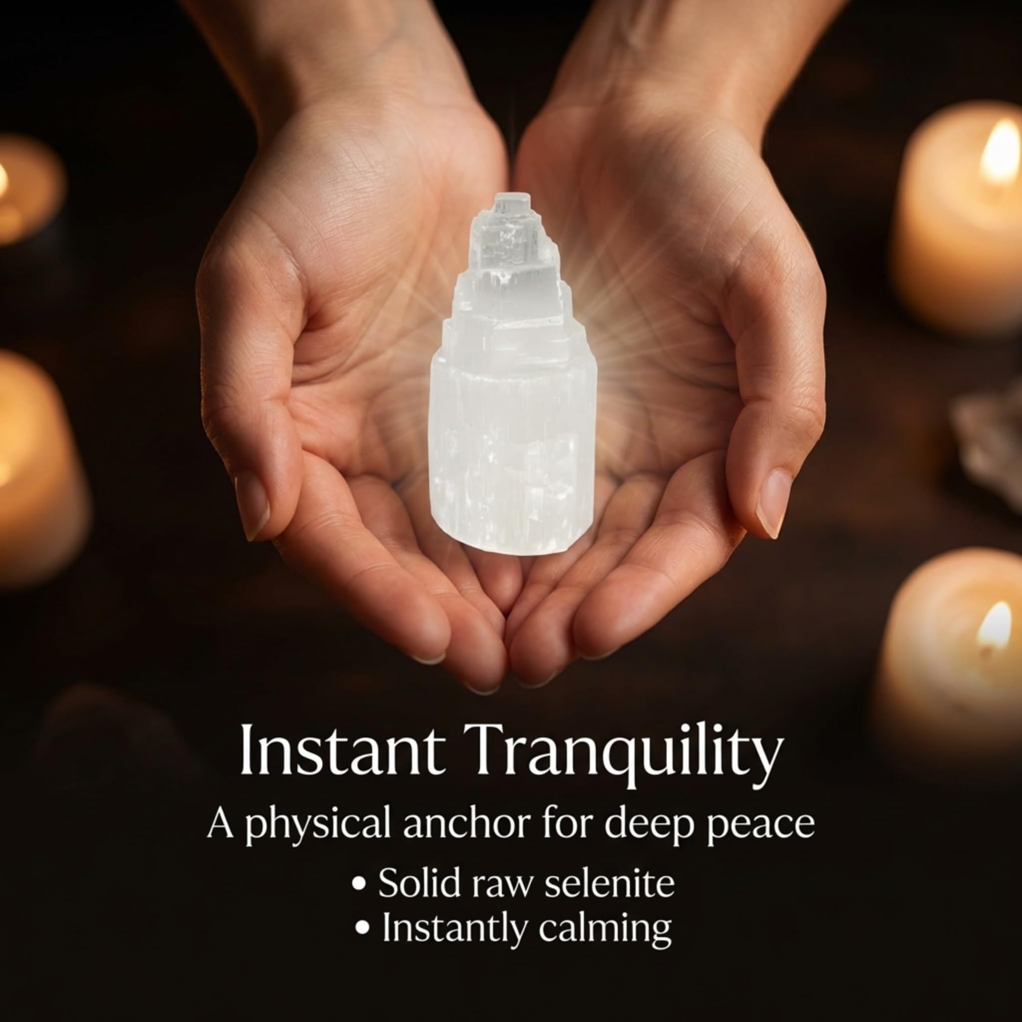 Selenite Skyscraper (1pc) by The Chrysalis Stone